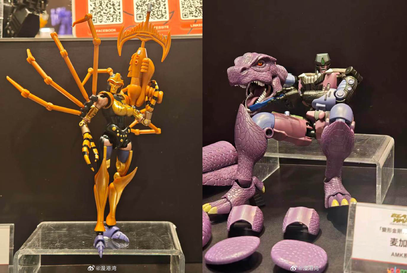 Yolopark 变形金刚 AMK 系列野兽大战威震天和 Blackarachnia 彩色原型